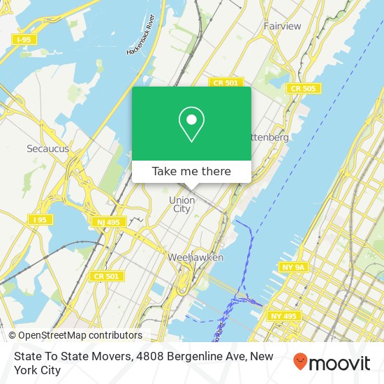 State To State Movers, 4808 Bergenline Ave map
