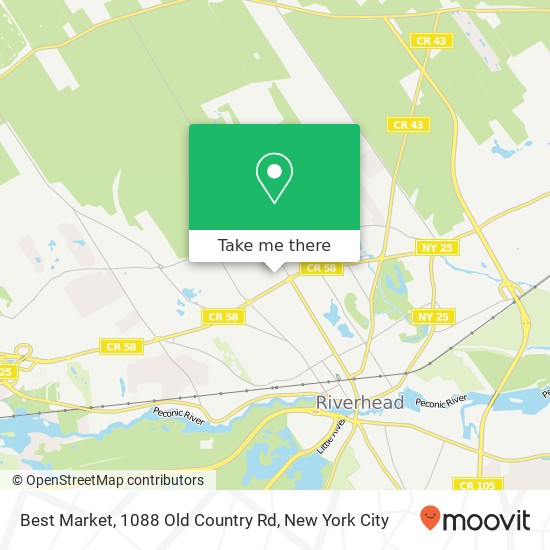 Best Market, 1088 Old Country Rd map