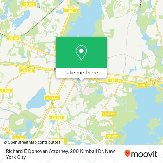 Richard E Donovan Attorney, 200 Kimball Dr map