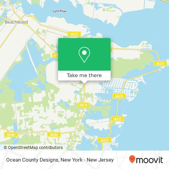 Ocean County Designs map