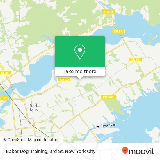 Baker Dog Training, 3rd St map