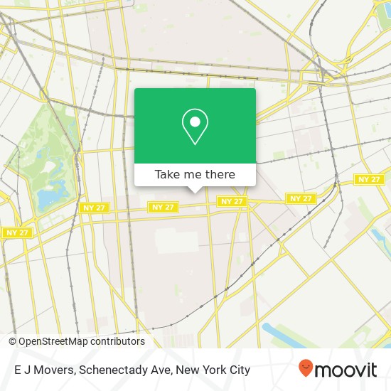 E J Movers, Schenectady Ave map