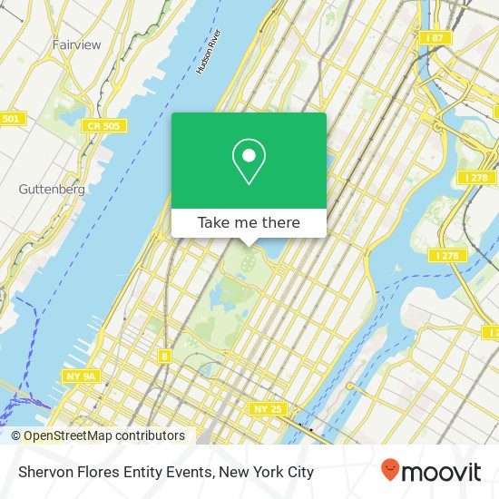 Mapa de Shervon Flores Entity Events