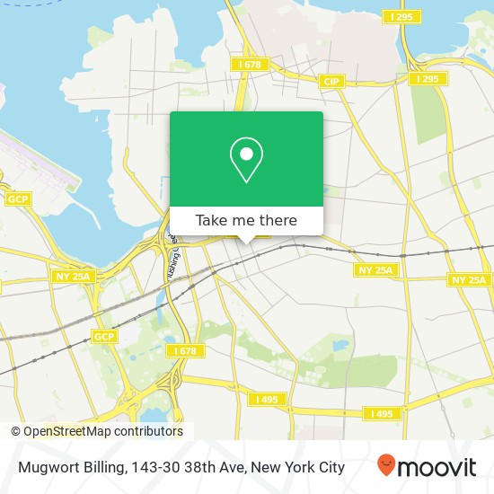Mugwort Billing, 143-30 38th Ave map