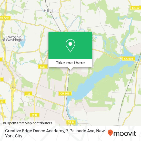 Creative Edge Dance Academy, 7 Palisade Ave map