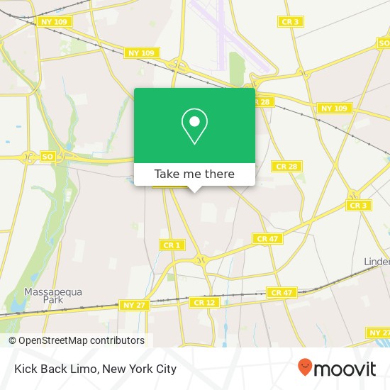 Mapa de Kick Back Limo