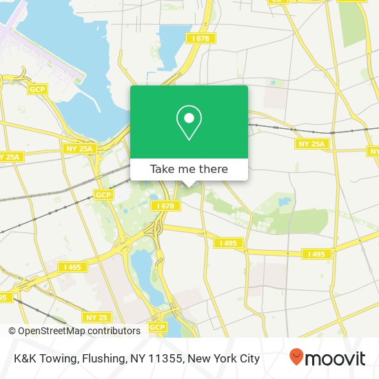 K&K Towing, Flushing, NY 11355 map