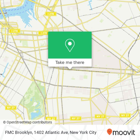 Mapa de FMC Brooklyn, 1402 Atlantic Ave