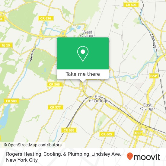 Rogers Heating, Cooling, & Plumbing, Lindsley Ave map