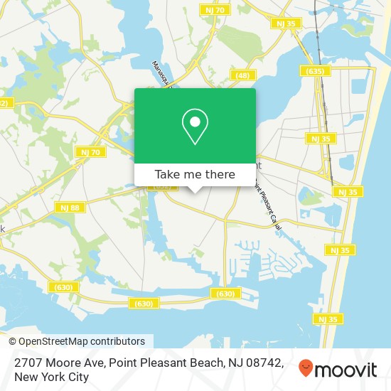 2707 Moore Ave, Point Pleasant Beach, NJ 08742 map