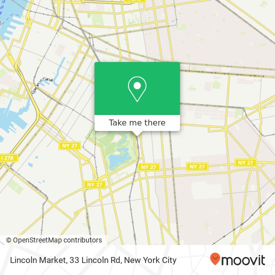 Mapa de Lincoln Market, 33 Lincoln Rd