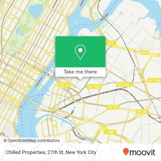 Chilled Properties, 27th St map