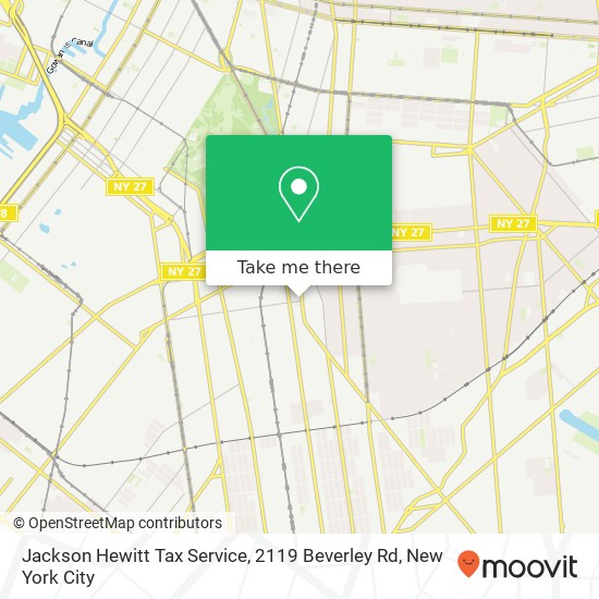 Mapa de Jackson Hewitt Tax Service, 2119 Beverley Rd