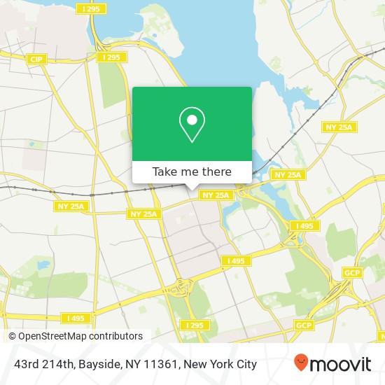 Mapa de 43rd 214th, Bayside, NY 11361