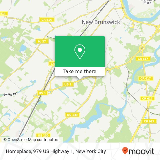 Mapa de Homeplace, 979 US Highway 1