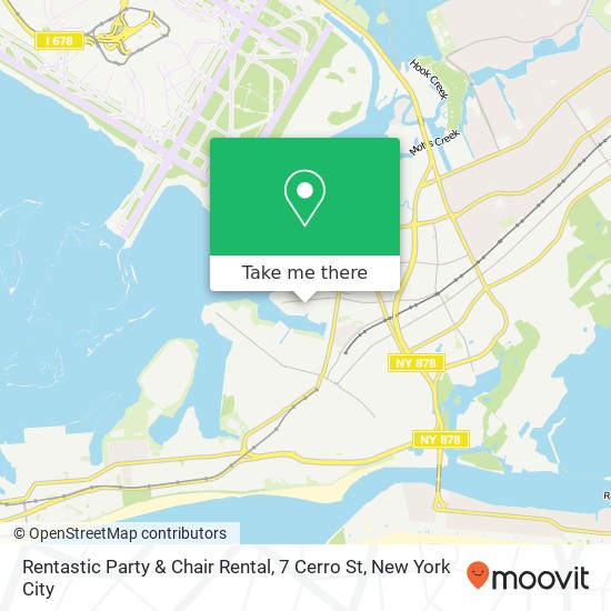 Mapa de Rentastic Party & Chair Rental, 7 Cerro St