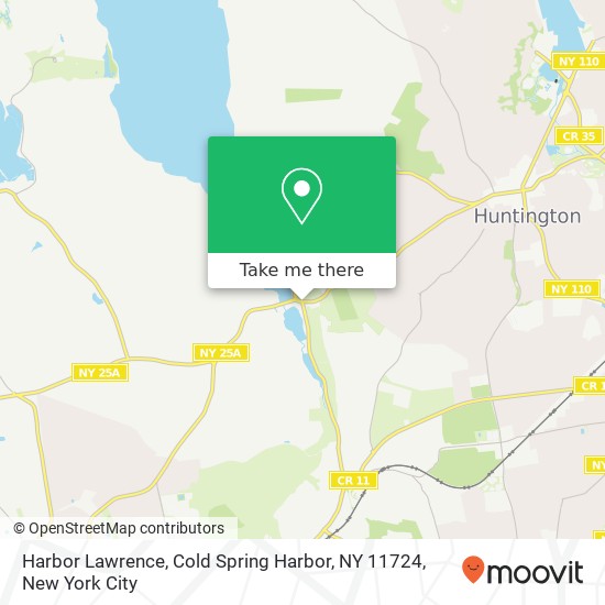 Mapa de Harbor Lawrence, Cold Spring Harbor, NY 11724