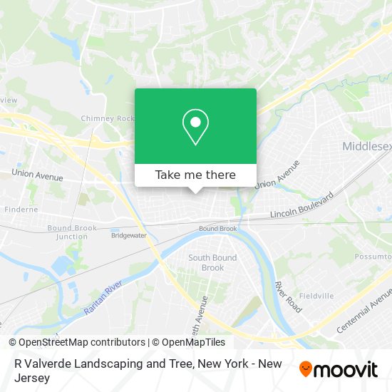 R Valverde Landscaping and Tree map