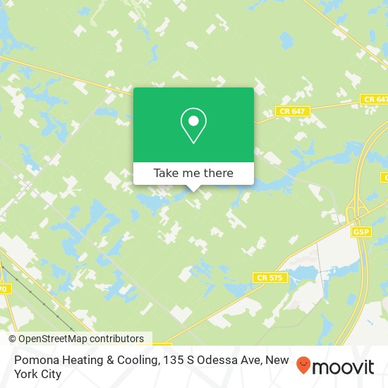 Mapa de Pomona Heating & Cooling, 135 S Odessa Ave