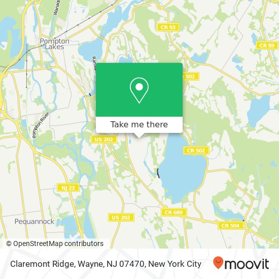 Claremont Ridge, Wayne, NJ 07470 map