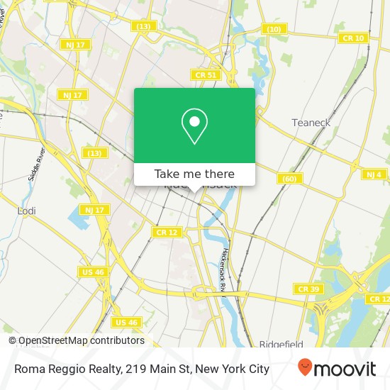 Roma Reggio Realty, 219 Main St map