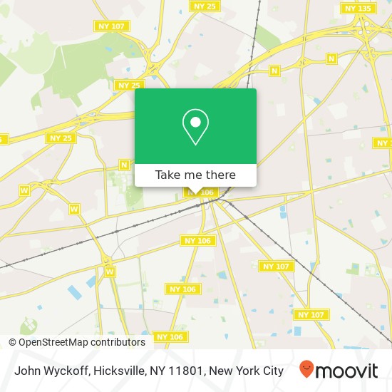 John Wyckoff, Hicksville, NY 11801 map