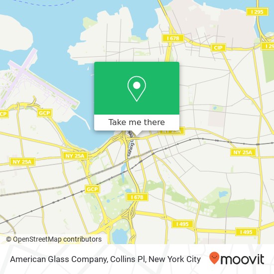American Glass Company, Collins Pl map