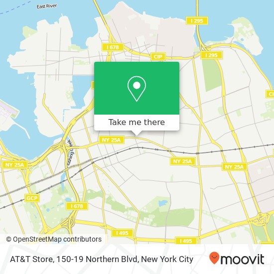 Mapa de AT&T Store, 150-19 Northern Blvd