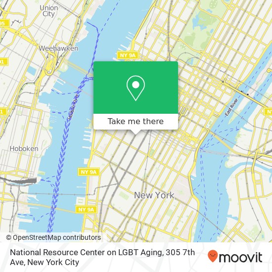 Mapa de National Resource Center on LGBT Aging, 305 7th Ave