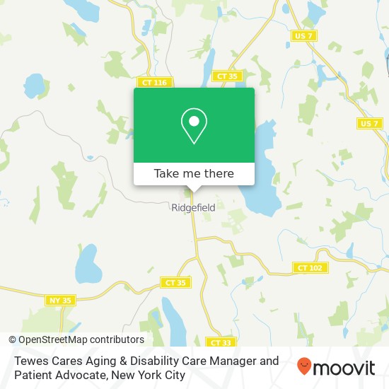 Mapa de Tewes Cares Aging & Disability Care Manager and Patient Advocate, Main St