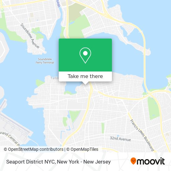 Mapa de Seaport District NYC
