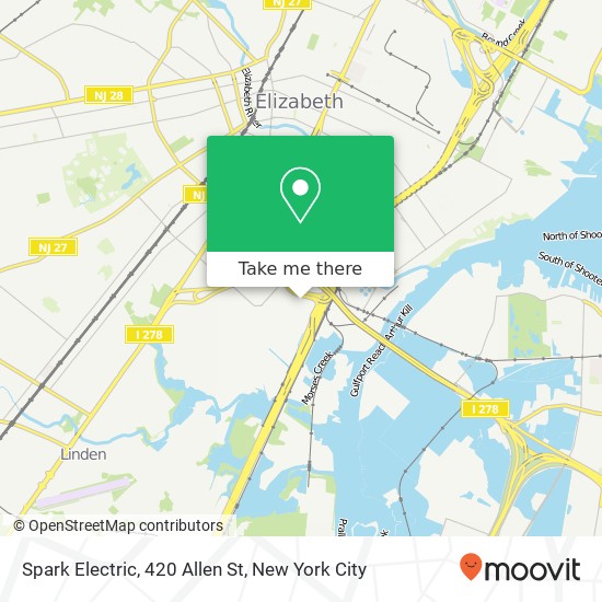 Mapa de Spark Electric, 420 Allen St