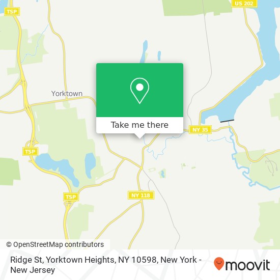 Ridge St, Yorktown Heights, NY 10598 map