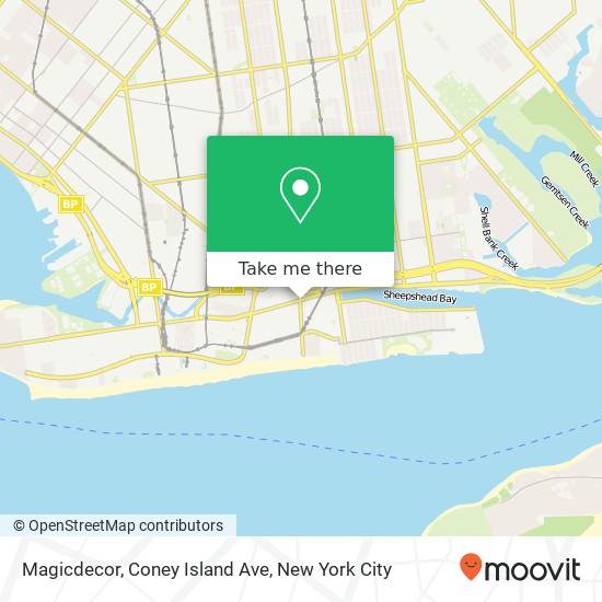 Mapa de Magicdecor, Coney Island Ave