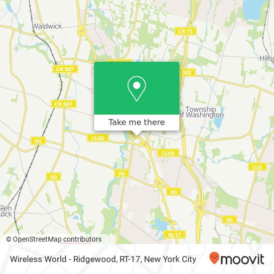 Wireless World - Ridgewood, RT-17 map