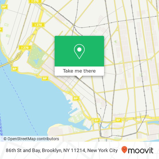 Mapa de 86th St and Bay, Brooklyn, NY 11214