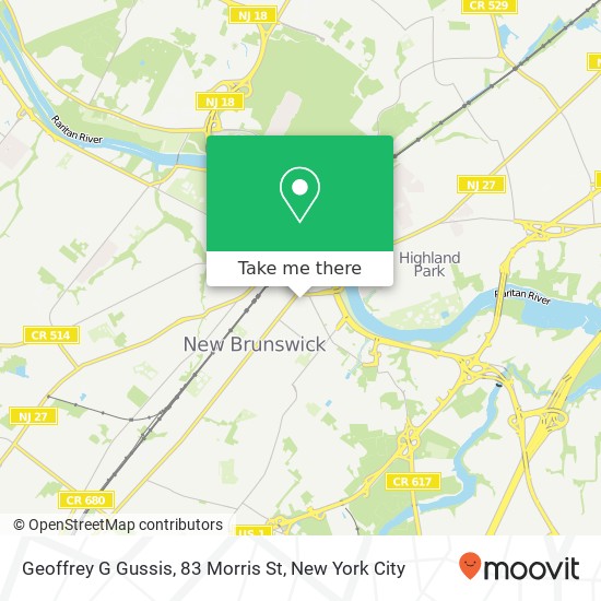 Mapa de Geoffrey G Gussis, 83 Morris St