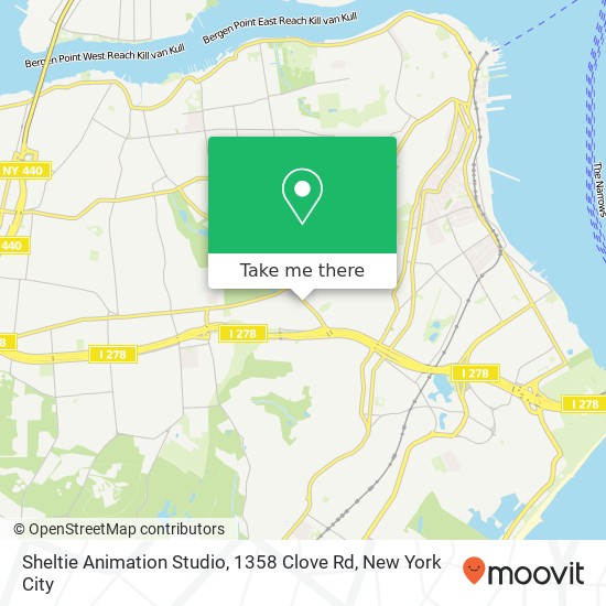 Sheltie Animation Studio, 1358 Clove Rd map