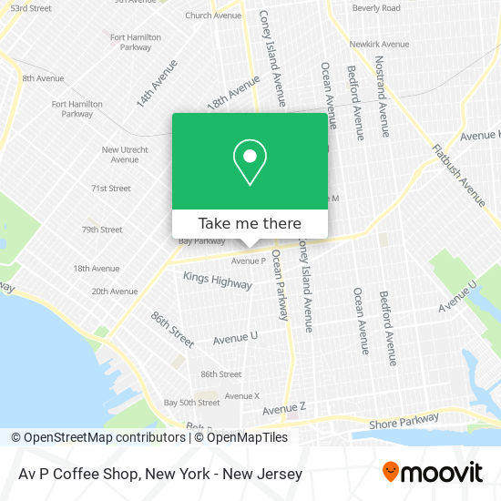 Av P Coffee Shop map