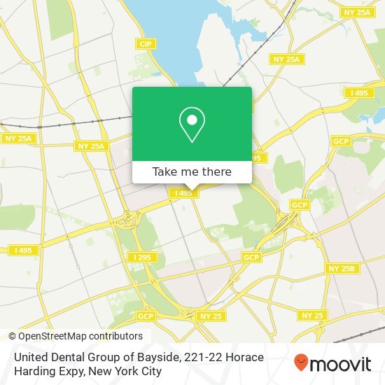 Mapa de United Dental Group of Bayside, 221-22 Horace Harding Expy