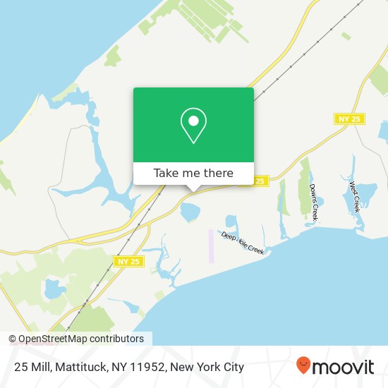 Mapa de 25 Mill, Mattituck, NY 11952