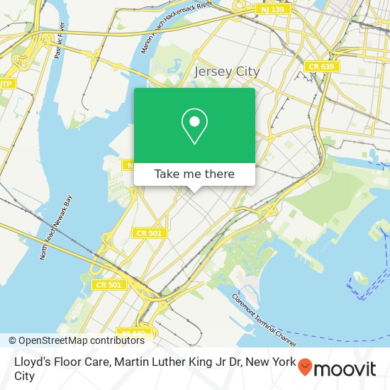 Mapa de Lloyd's Floor Care, Martin Luther King Jr Dr