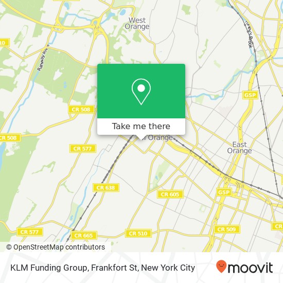 Mapa de KLM Funding Group, Frankfort St