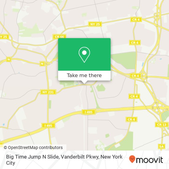 Mapa de Big Time Jump N Slide, Vanderbilt Pkwy