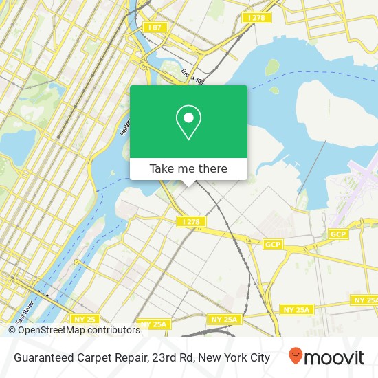 Mapa de Guaranteed Carpet Repair, 23rd Rd