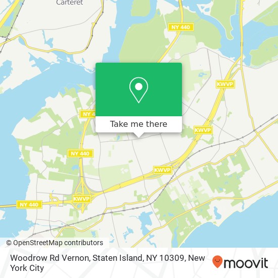 Woodrow Rd Vernon, Staten Island, NY 10309 map