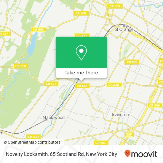 Mapa de Novelty Locksmith, 65 Scotland Rd