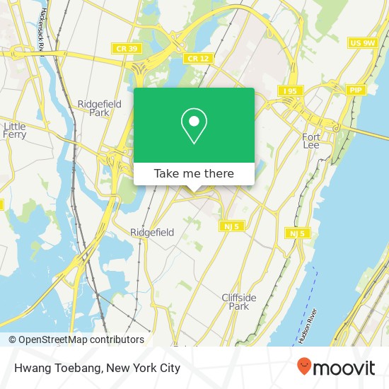 Hwang Toebang map