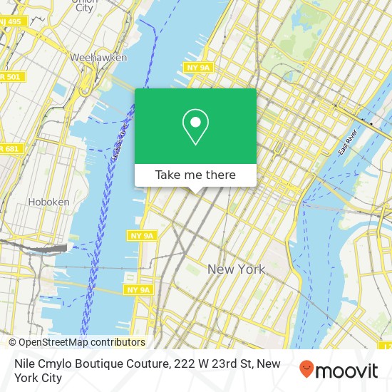 Nile Cmylo Boutique Couture, 222 W 23rd St map