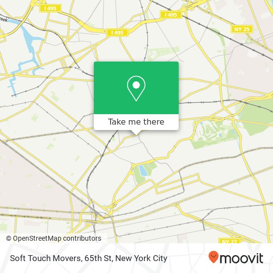 Soft Touch Movers, 65th St map